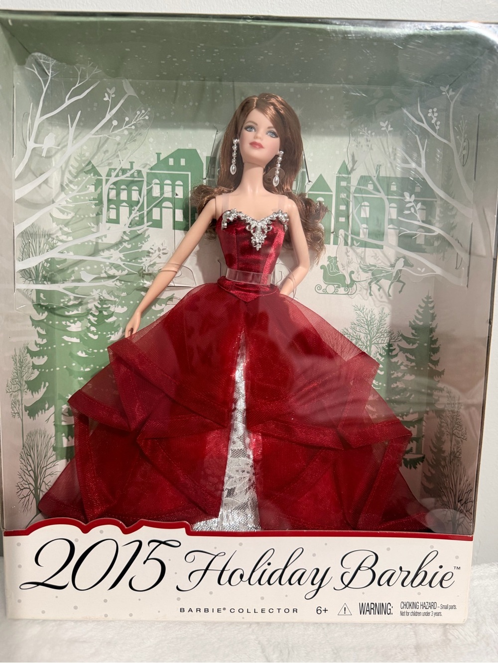 2015 Holiday Barbie Brunette Collector Doll NRFB